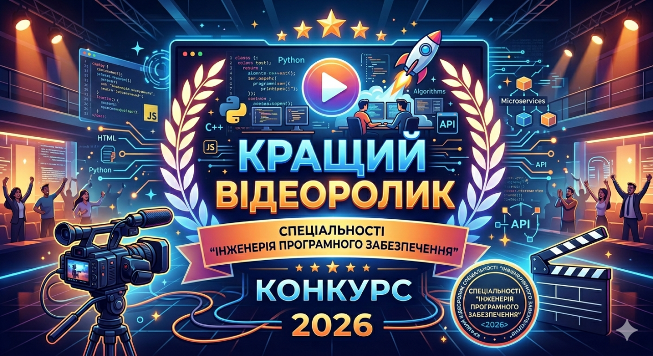Image for: Нагородження переможців конкурсу “Кращий відеоролик спеціальності “Інженерія програмного забезпечення”